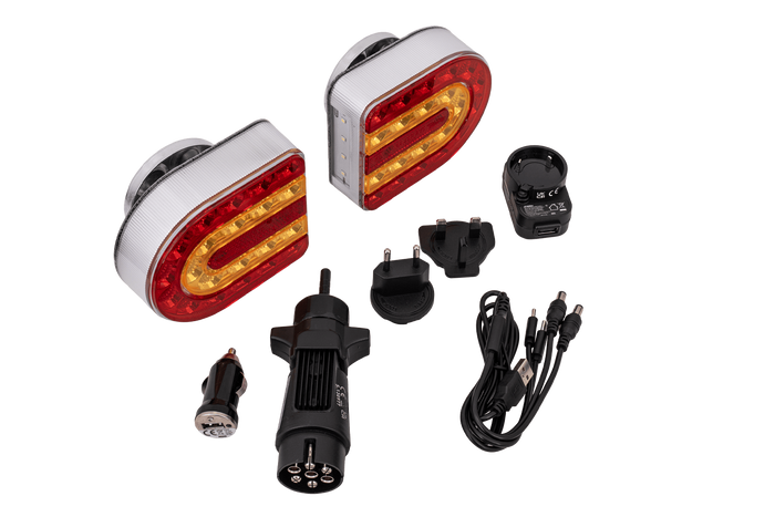 SPAREX CONNIX S.130977 Fanali posteriori a LED 4 funzioni sinistra+destra, wireless, magnetici