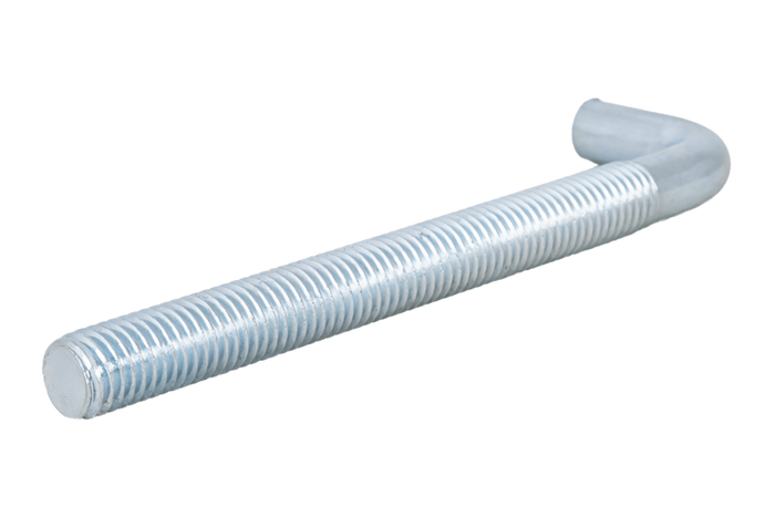 Gancio da cantiere DROMET HP M10x120 con estremità angolata (dritto)