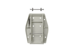 Set di quattro cuscinetti di supporto stabilizzatori per rimorchio ProPlus 361519 con molla, 20,5x27,5 cm.