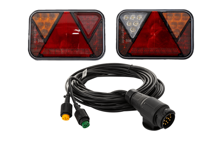 Luci posteriori a LED FRISTOM FT-270 + cablaggio MANTES 7m 13 PIN