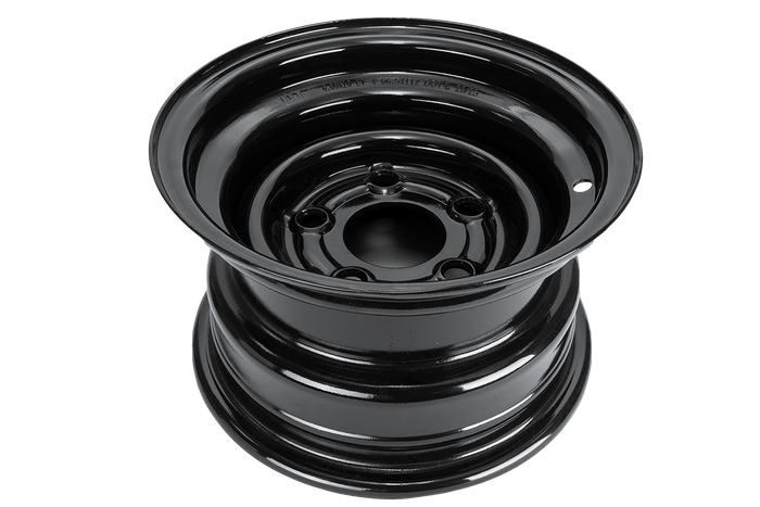 Cerchio in acciaio per rimorchio UNITRAILER nero 6Jx10"H2 5x112 ET:-4