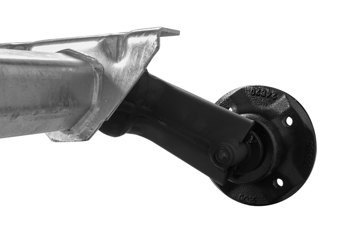 Asse AL-KO OPTIMA non frenato per rimorchio 750kg 1500mm 1820mm 4x100