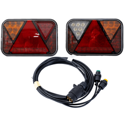 Luci posteriori a LED FRISTOM FT-270 + cablaggio MANTES 4m 7PIN