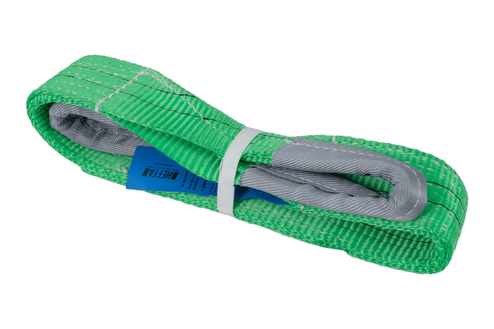 Cinghia di sollevamento HEFFA da 1 m/60 mm/2 t con anelli