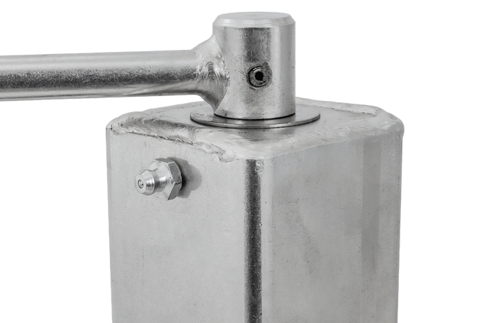 AL-KO 1863497 ruotino di appoggio automatico con maniglia 400kg 60mm 775-1010mm