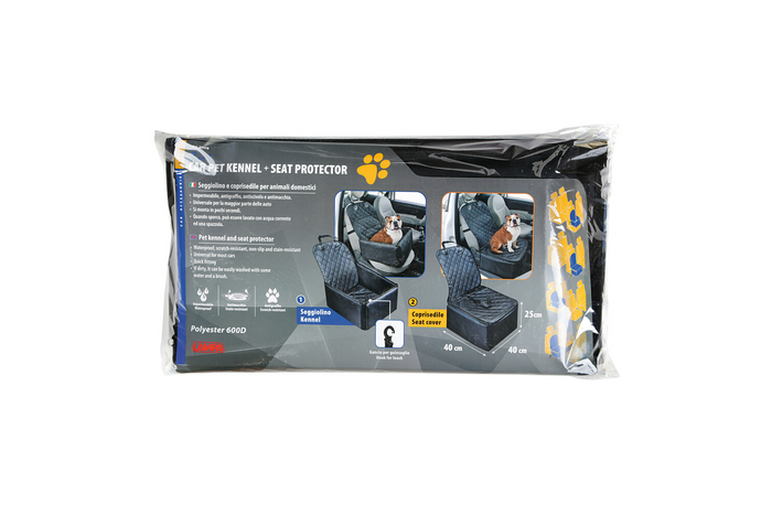 Trasportino per cani LAMP protezione per sedile auto 40x40cm