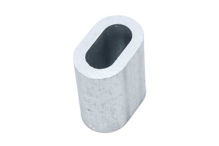 Connettore in alluminio per funi DROMET ZLA10 manicotto per funi da 10 mm