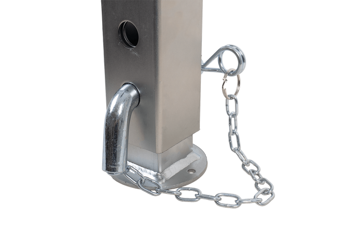 Supporto a manovella estensibile UNITRAILER JL1 per rimorchio pianale da 1500 kg, 346-576 mm