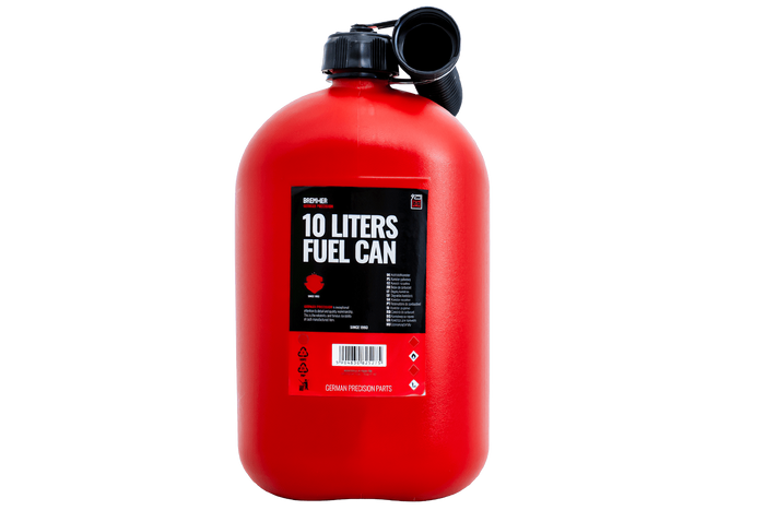 Contenitore in plastica HERMON da 10 litri con imbuto, rosso