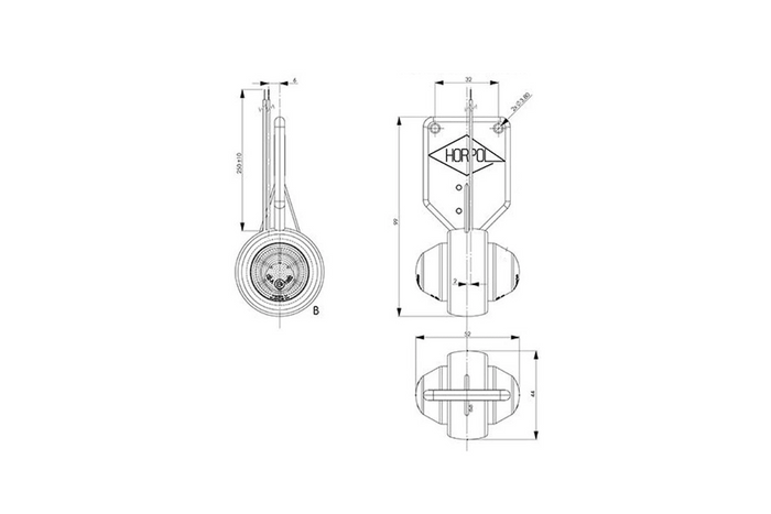 HORPOL LD 368/L+LD 368/P Luci di posizione a LED 2 funzioni sinistra+destra