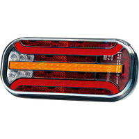 Fanale posteriore a LED FRISTOM FT-230, 6 funzioni, universale