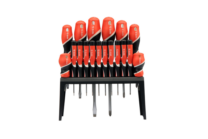 Set di cacciaviti YATO YT-25982 da 18 pezzi con supporto