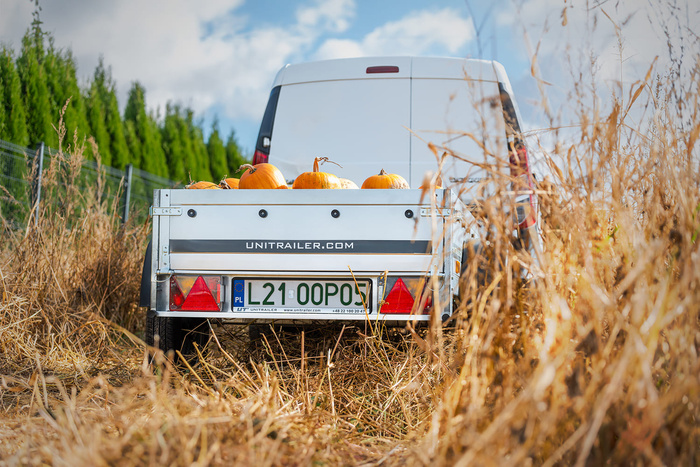 Rimorchio per auto 150x106 UNITRAILER GARDEN 150 KIPP