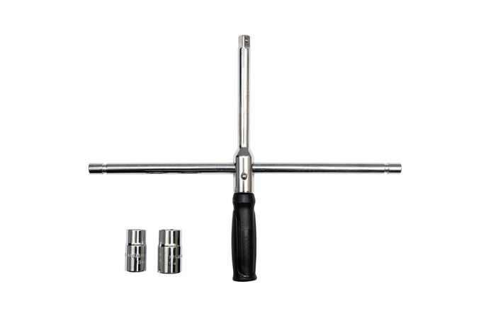 Chiave per dadi ruota auto pieghevole in custodia YATO YT-08035 bussole 17-23 mm