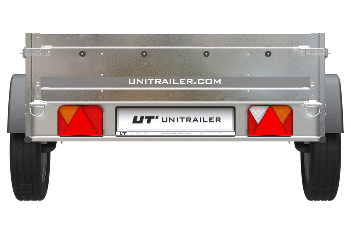 Rimorchio leggero senza freni 200x125 cm Unitrailer Garden Trailer 201 kipp