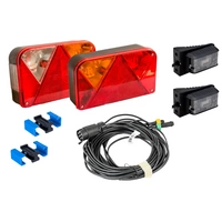 Set luci: luci posteriori DOBPLAST + luci laterali a LED DOBPLAST + cablaggio MANTES 7m 7 PIN + connettori rapidi