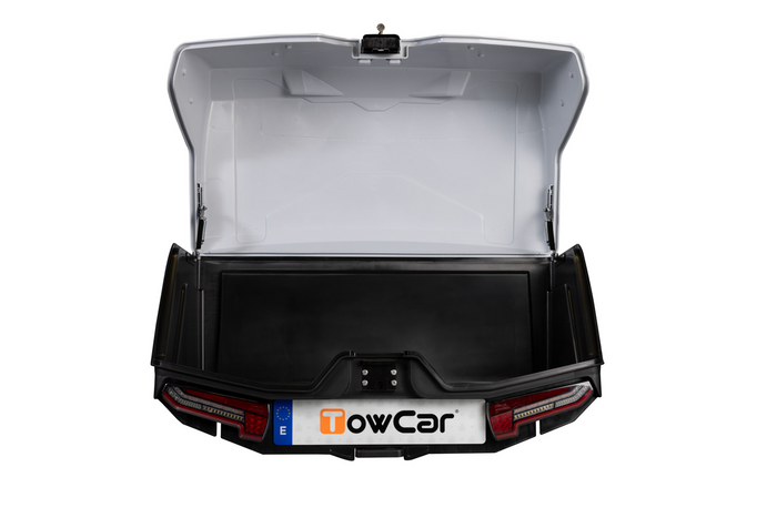 Towbox Alpha classic grey - box portabagagli da montare sul gancio di traino