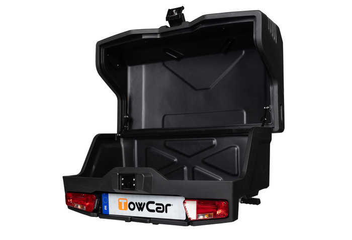 Towbox EVO urban black - portapacchi da montare sul gancio di traino