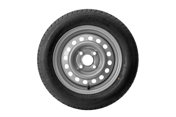 Ruota per rimorchio PNEUMATICO LINGLONG 155/70 R13 75N CERCHIO KENDA 4Jx13"H2 4x100 ET:30