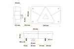 Fanale posteriore ASPÖCK MULTIPOINT V 6 funzioni sinistro