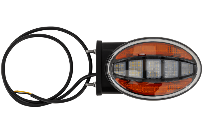 Lampada frontale universale FRISTOM FT-356 LED IND con staffa di montaggio laterale