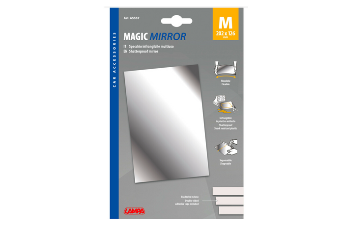 Specchio autoadesivo LAMP Magic-Mirror M 202x126mm