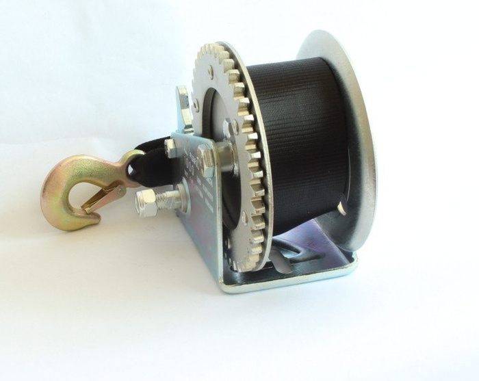 Verricello manuale con cinghia per rimorchi carrelli portabarca 450 kg Knott