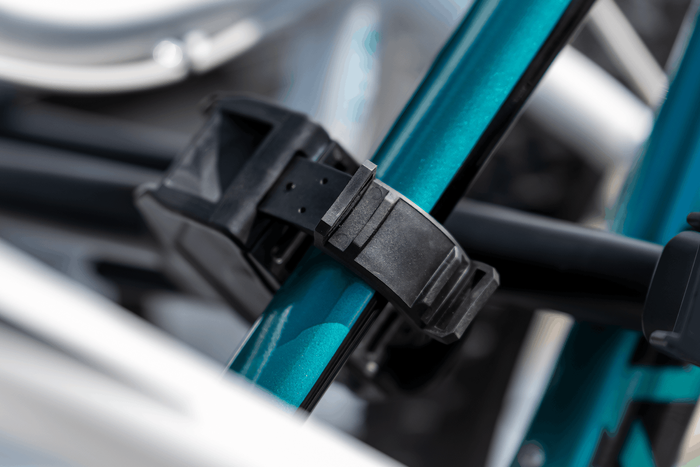 Inter Pack Velox 3 LED - portabici pieghevole da gancio di traino per 3 biciclette con luci a LED (nero)