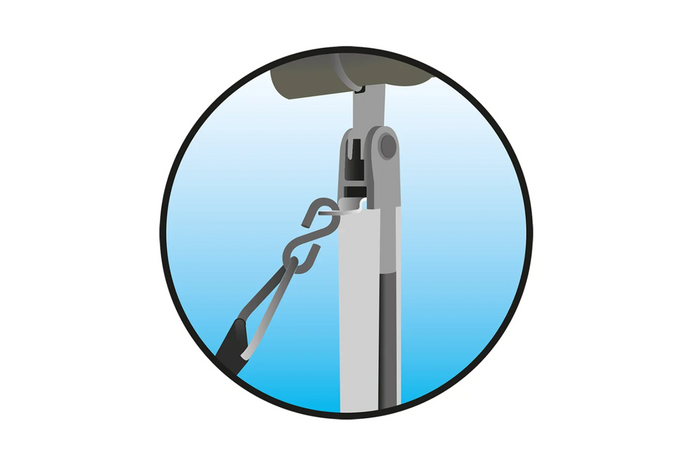 Set di due cinghie antivento ProPlus 361722 per tendalini Thule Omnistor 3m