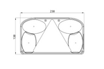 Copri fanale posteriore FRISTOM FT-088 KPPM, destro