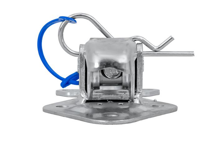 Gancio laterale con fissaggio STEELPRESS ZB-15A+Z-15, chiusura eccentrica completa del lato del rimorchio