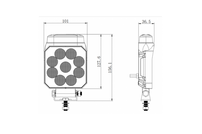 Lampada di segnalazione/retromarcia a LED KAMAR L2500 2 funzioni
