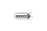 Faro posteriore a LED TruckLED L1873 con 4 funzioni, universale.