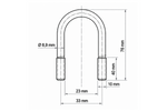 Morsetto ovale DROMET tipo B M10 23×76mm