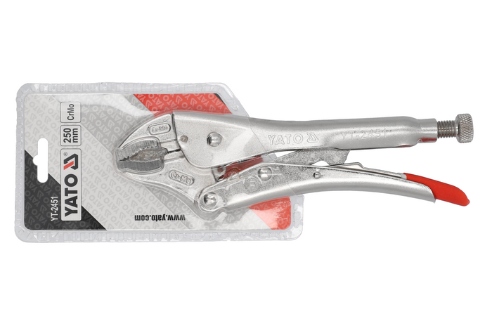 Pinza autobloccante corta YATO YT-2451, ganasce arrotondate, 250 mm