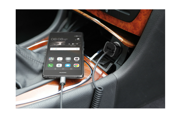 Caricabatteria per auto LAMP USB Type-C, presa accendisigari 12/24V