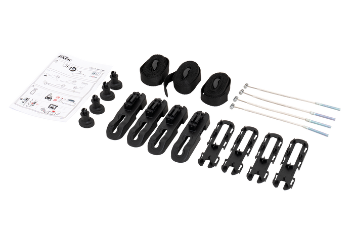 Box da tetto Inter Pack Stella 480 in kevlar nero (flexi fit G2)