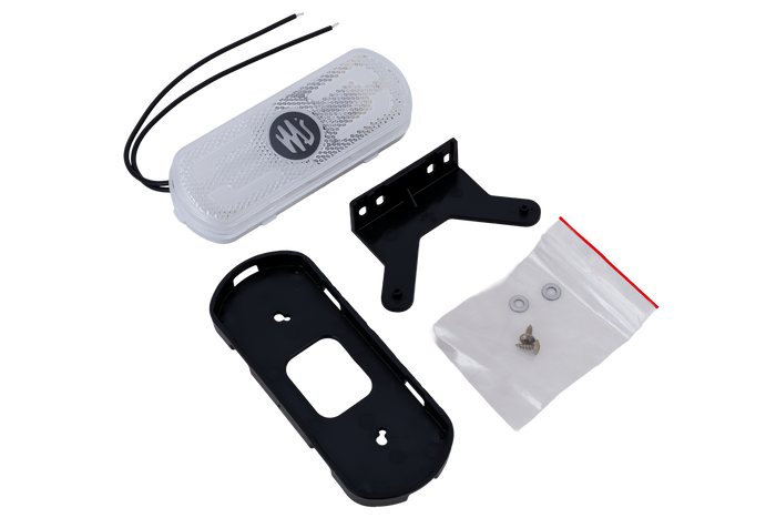 WAŚ W240 1600 LED luce di posizione universale bianca con supporto