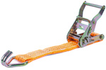 Set di quattro cinghie di trasporto UNITRAILER arancioni da 6 m/35 mm/2 t con tenditore