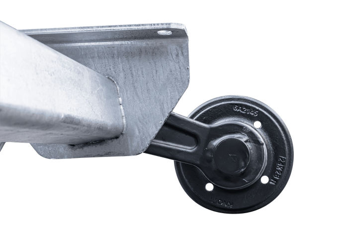 Asse KNOTT VG7-L non frenato per rimorchio 750kg 1607mm 2027mm 4x100