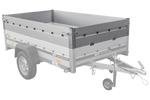 Sponde laterali in alluminio BIS per il rimorchio UNITRAILER GARDEN 230 KIPP ALU