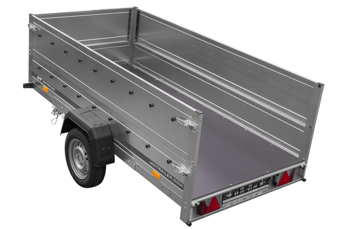 Rimorchio Unitrailer Garden Trailer 264 KIPP (NEW) con ruotino d'appoggio e sovrasponde