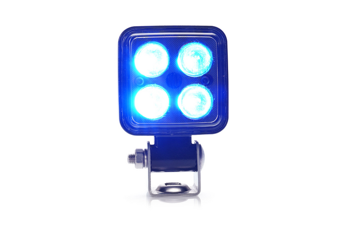 Lampada di sicurezza a LED WAŚ 2243 W267, luce di segnalazione blu