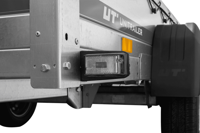 RIMORCHIO LEGGERO BIASSE CON RUOTINO D'APPOGGIO CENTINA H0 E TELONE GRIGIO GARDEN TRAILER 264/2 KIPP