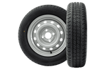 Set di due ruote per rimorchi UNITRAILER / TEMARED / CRESCI / ELLEBI / NOVATECNO LINGLONG TIRES 155/70 R13 75N UNITRAILER RIMS 4Jx13" 4x100 ET:30