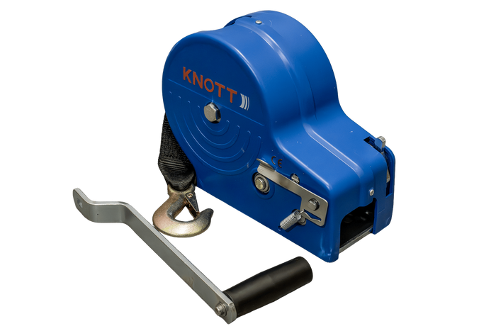 VERRICELLO MANUALE DI SCARICO per rimorchio KNOTT da 1150 kg con cinghia