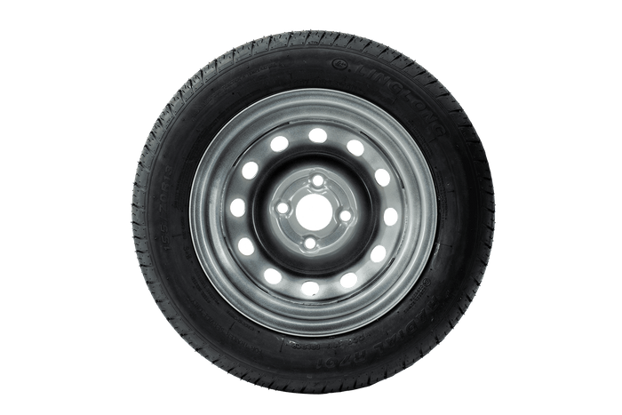 Set di due ruote per rimorchi UNITRAILER / TEMARED / CRESCI / ELLEBI / NOVATECNO LINGLONG TIRES 155/70 R13 75N UNITRAILER RIMS 4Jx13" 4x100 ET:30