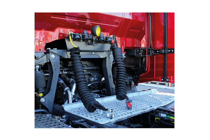 Copricavo a spirale LAMPA Truck-Tights 97173, manicotto flessibile nero, diametro 220 cm, spessore 11 cm.