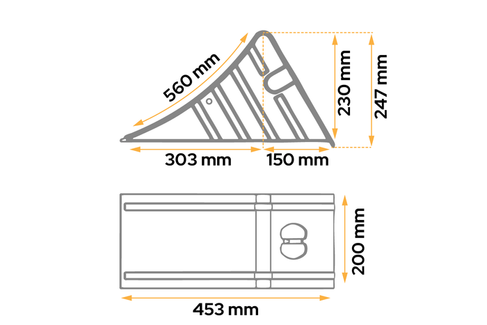 Blocca ruota AL-KO H: metallo UK53 da 247 mm
