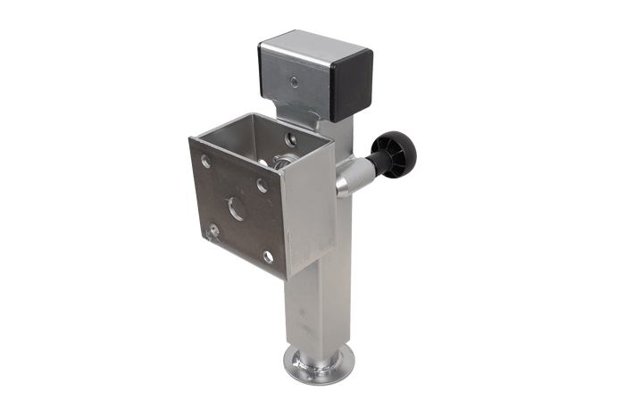 Supporto a manovella estensibile UNITRAILER JL2 per rimorchio pianale da 1300 kg, 410-645 mm